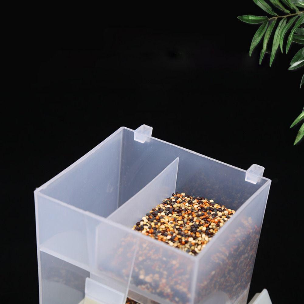 Splash Proof Automatic Bird Feeder Plastic Parrot Cage Hanging Feeder  For Tiger Skin Peony Parrots
