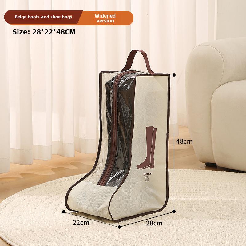 Travel Shoe Bags, Waterproof Dustproof Shoe Storage Bags with Handles, Clear Shoe Organizer for Boots and Shoes