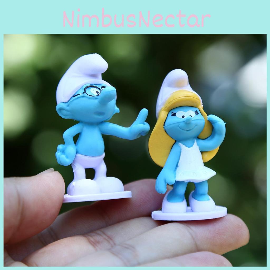 Ștrumfi Jucărie Figurină Personaj PVC Ediție de Colecție Decor Casă Pentru Copii