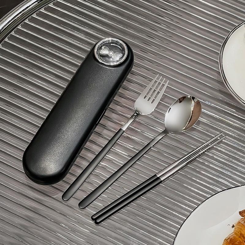 

Ruhan 3-Piece Black Stainless Steel Cutlery Set