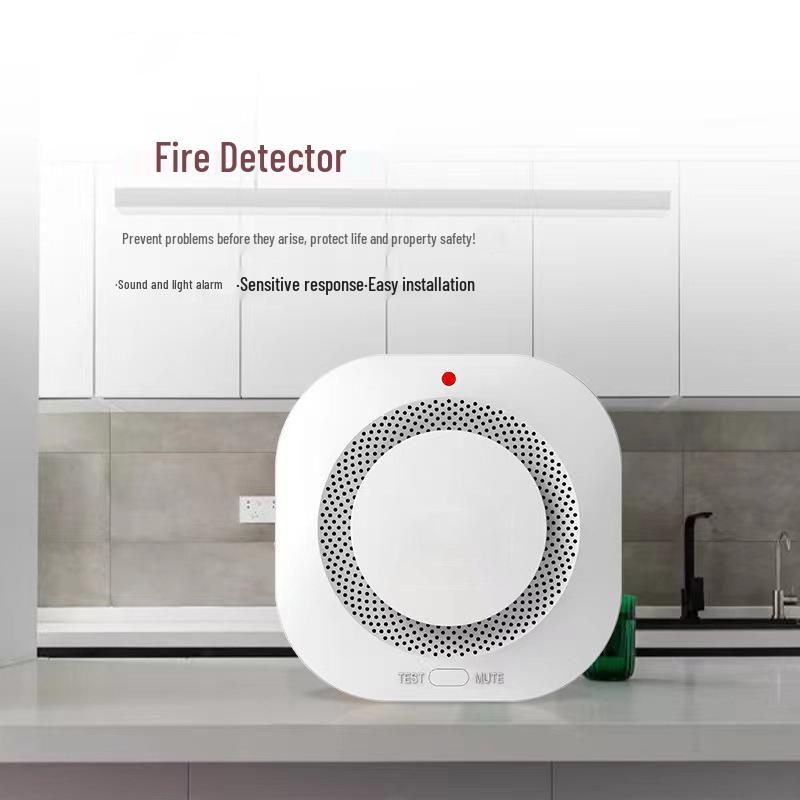 Wireless Smoke Detector & Fire Alarm for Kitchen and Home Safety