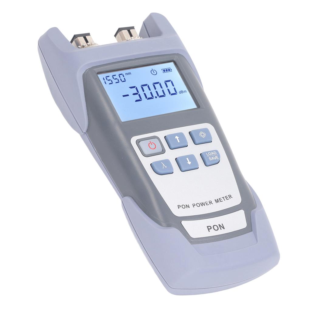 Optical Fiber Power Meter Handheld High Accuracy PON Power Meter Fiber Optic Cable Tester with LCD Display