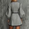 Women's Casual Patchwork Knit Dress