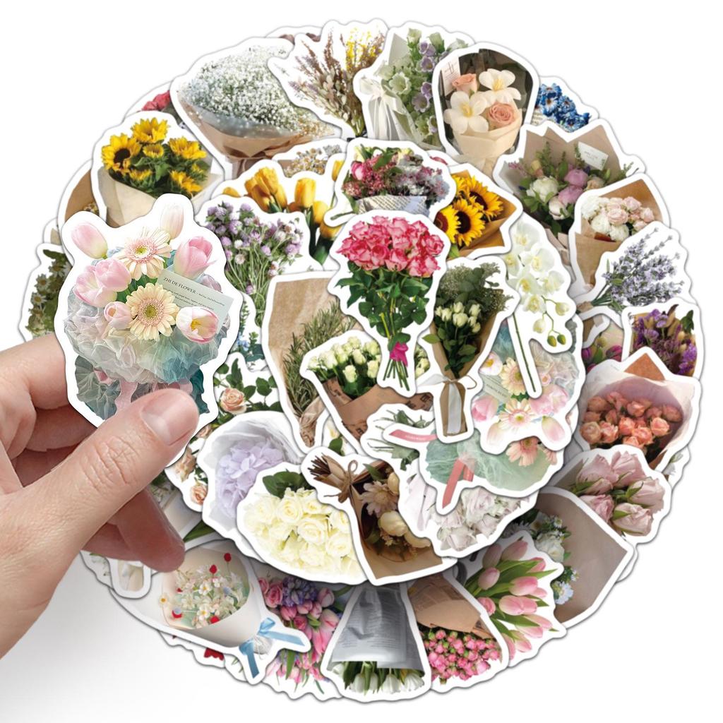 50 Sheets Cartoon Creative DIY Stickers Set for Journals