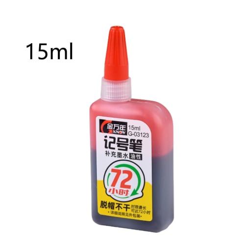 Marker Ink Refills, Oil-Based Marker Refill Ink | Super Color Oil-Based Marker Ink Refills - Multicolor Oil-Based Marker Accessories, Waterproof Woodw