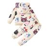 Girls' Cat Hooded Pullover and Pants Set - Spring/Autumn Fashion Two-Piece Outfit