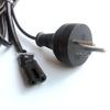 SII Certified Israeli Power Cord with 3-Pin To 2-Pin Figure-8 Connector