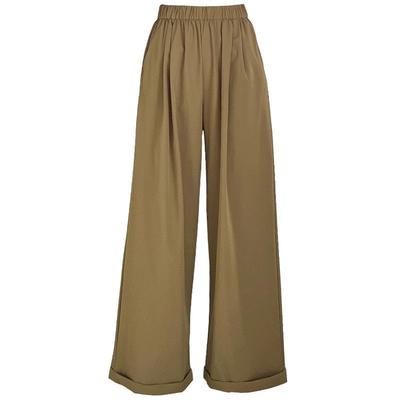 Quick-drying Wide-leg Pants for Women In Spring and Summer New Straight-leg Pants Large Size Loose Casual Sports High Waist Nine-point Pants Thin