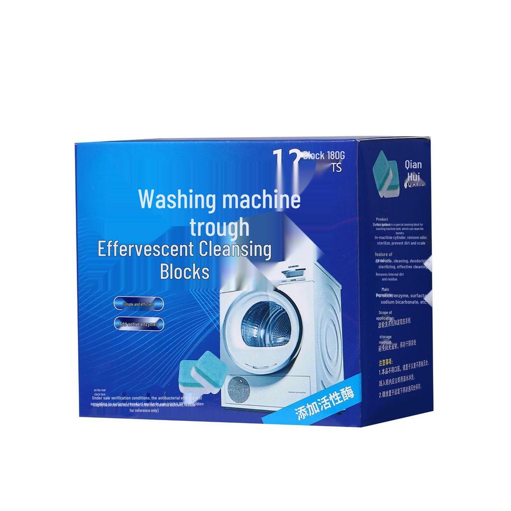 Effervescent Washing Machine Tub Cleaning Tablets - Stain and Descale Remover