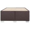 Bed Frame Without Mattress Dark Brown 120 X 190 Cm Fabric