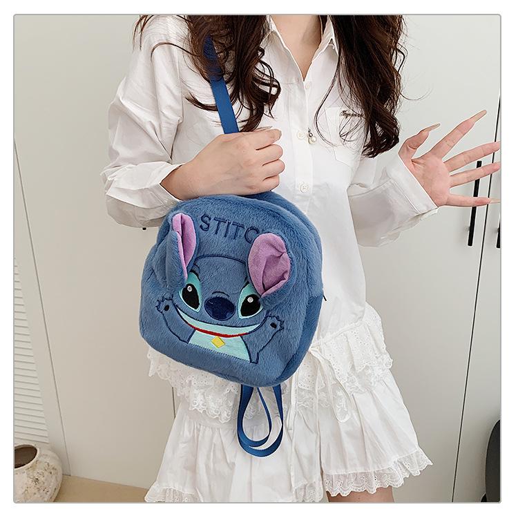 Korean Style Cute Bear Plush Crossbody Handbag for Girls