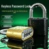 Weatherproof Zinc Alloy Password Padlock for Outdoor, Anti-Theft Iron Gate, Door, Cabinet, and Warehouse Lock.