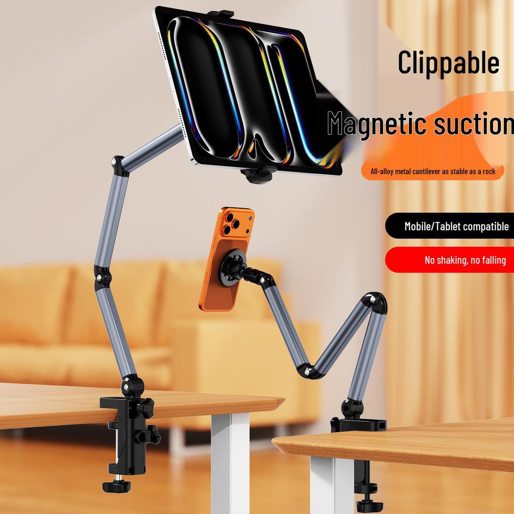Adjustable Desktop and Bedside Stand for Tablets and Phones – Ideal for Watching, Online Classes, and Live Streaming