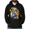 Vintage Retro Mega Man Video Game Characters Hoodie Hooded Sweatshirt Men Women