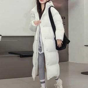 Down jacket long women's new autumn and winter Pinghu new Chinese opera duck down