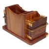 Hölzerne Getränkeuntersetzer, Holz Tischuntersetzer Set mit 6 Stück für Kaffeetassen, Teetassen, Bierdosen, Barbecher und Wassergläser