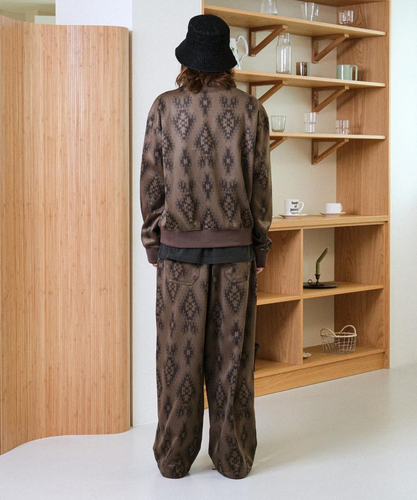 Helement Koi Pattern Track Top (Mocha)