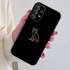 D-Drake O-OvO OWL Phone Case For Samsung S24,21,22,23,30,Ultra,20,Plus,Note,10,9,Black soft silicone case