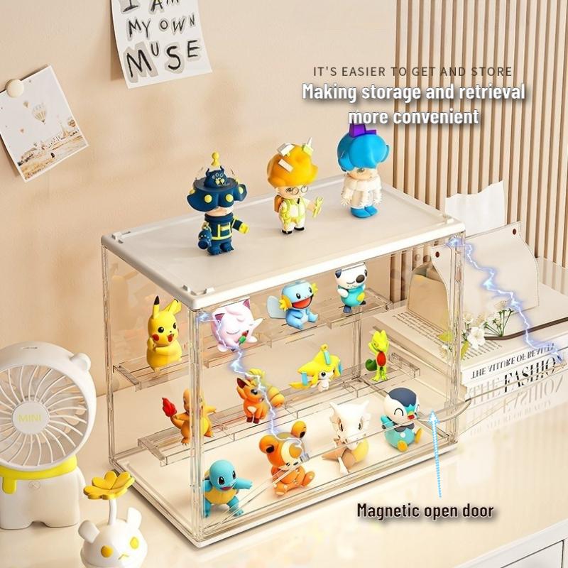 Acrylic Organizer for Collectible Figure and Blind Box Toy Large-Capacity High Definition Transparent Miniature Display Shelves