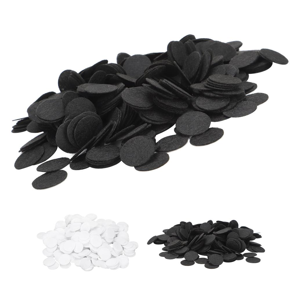500Pcs Nonwoven Round Piece DIY Felt Crafts Cloth Flake Accessories Chip Hair Decoration 25mm
