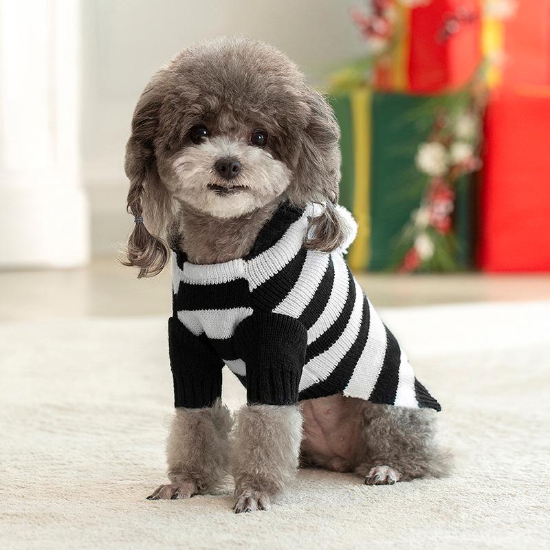Cozy Cable Knit Sweater for Dogs & Cats - Warm High-Neck Design for Autumn/Winter