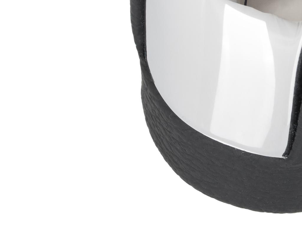 Opel Vectra C 02-08 gear shift knob 6 SPEED ECO LEATHER + CHROME