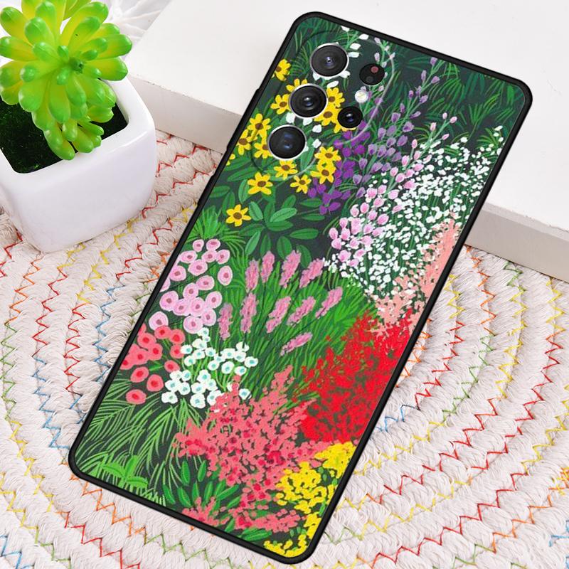 Colourful Flower Painting Art Phone Case for Samsung Galaxy note 10 pro S26 Ultra S23 S24 FE S25 S21 S22 PLUS shockproof Cove