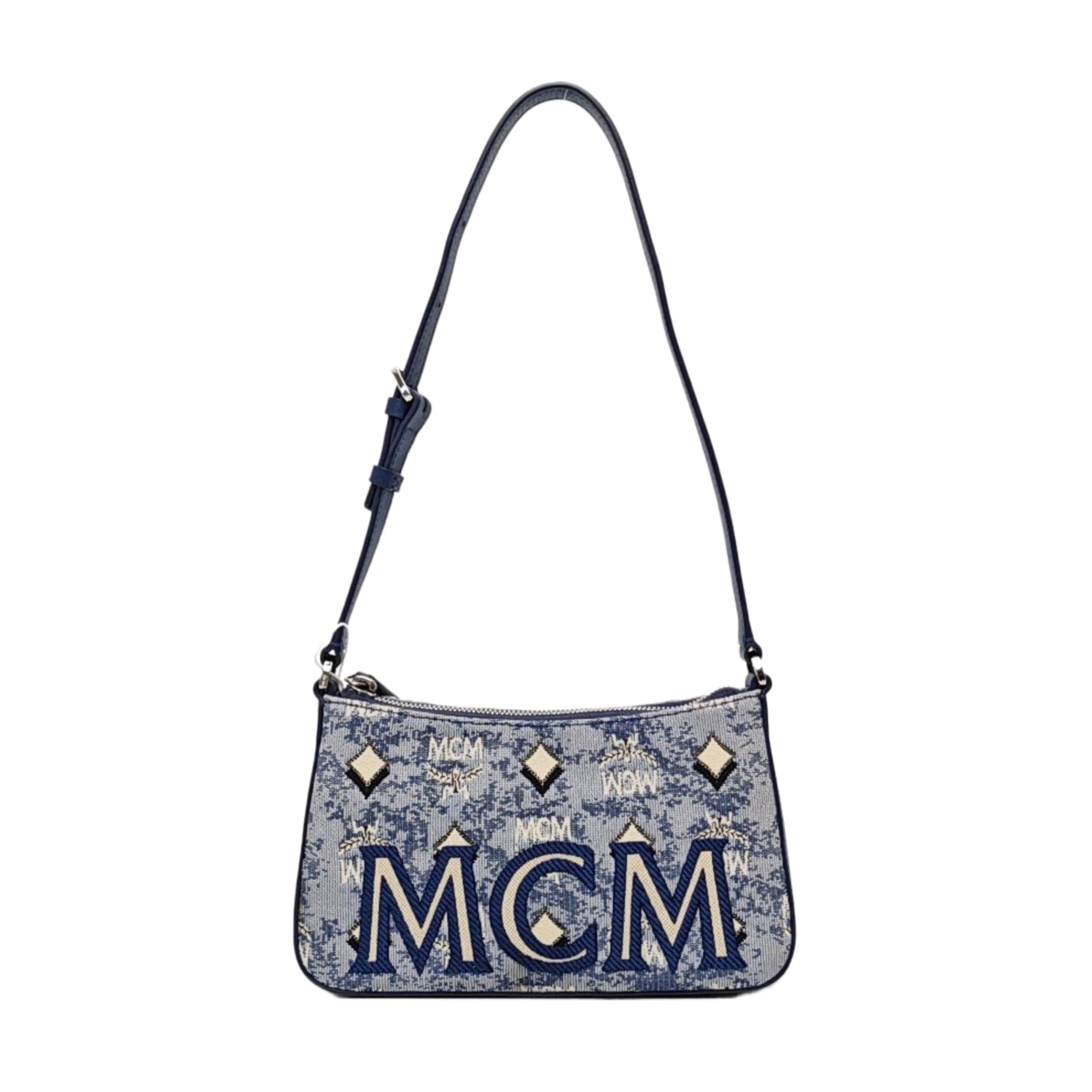 [Pre-Owned] Vintage Jacquard Monogram Coated Canvas