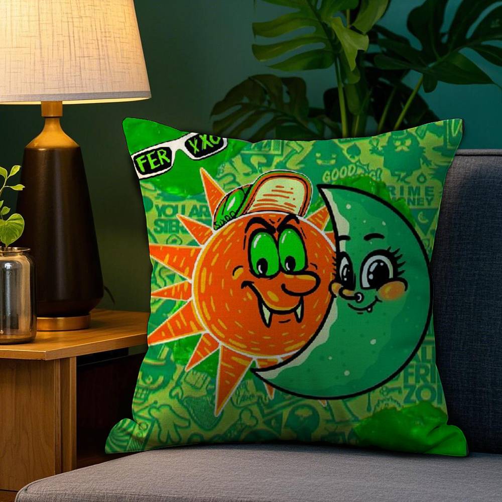Singer F-Feid Luna Pillow Case Sofa Living Room Bedroom Double-Sided Printing Square Cushion Nap Time Pillow Case