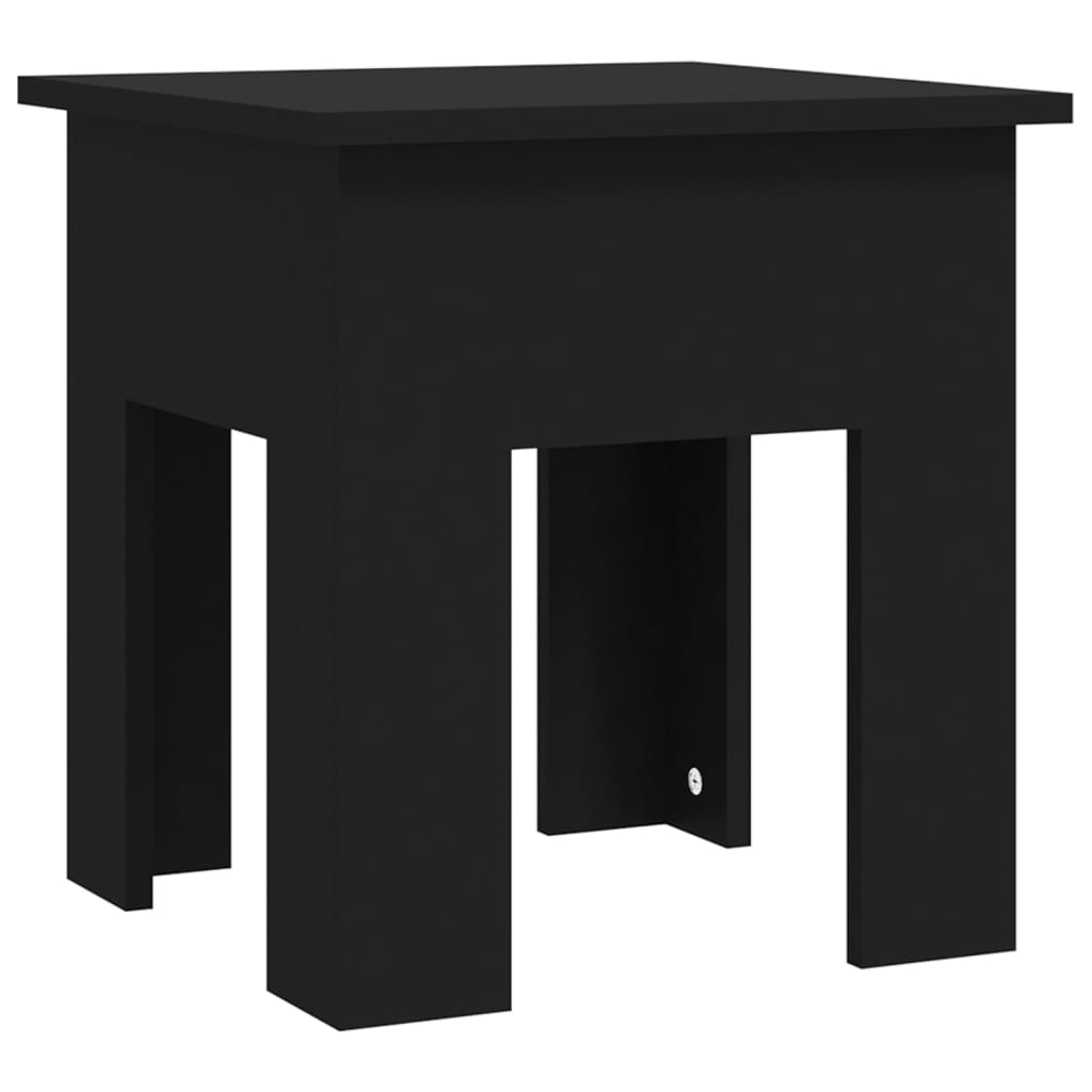 Coffee Table Black 40 X 40 X 42 Cm Particleboard