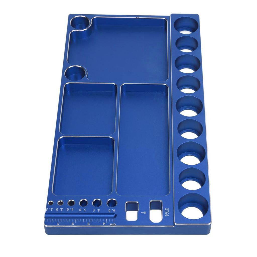 RC Screwdriver Tool Storage Rack Prevent Slip Aluminum Alloy Magnetic RC Socket Screws Tray Organizer Tool Holder for 1