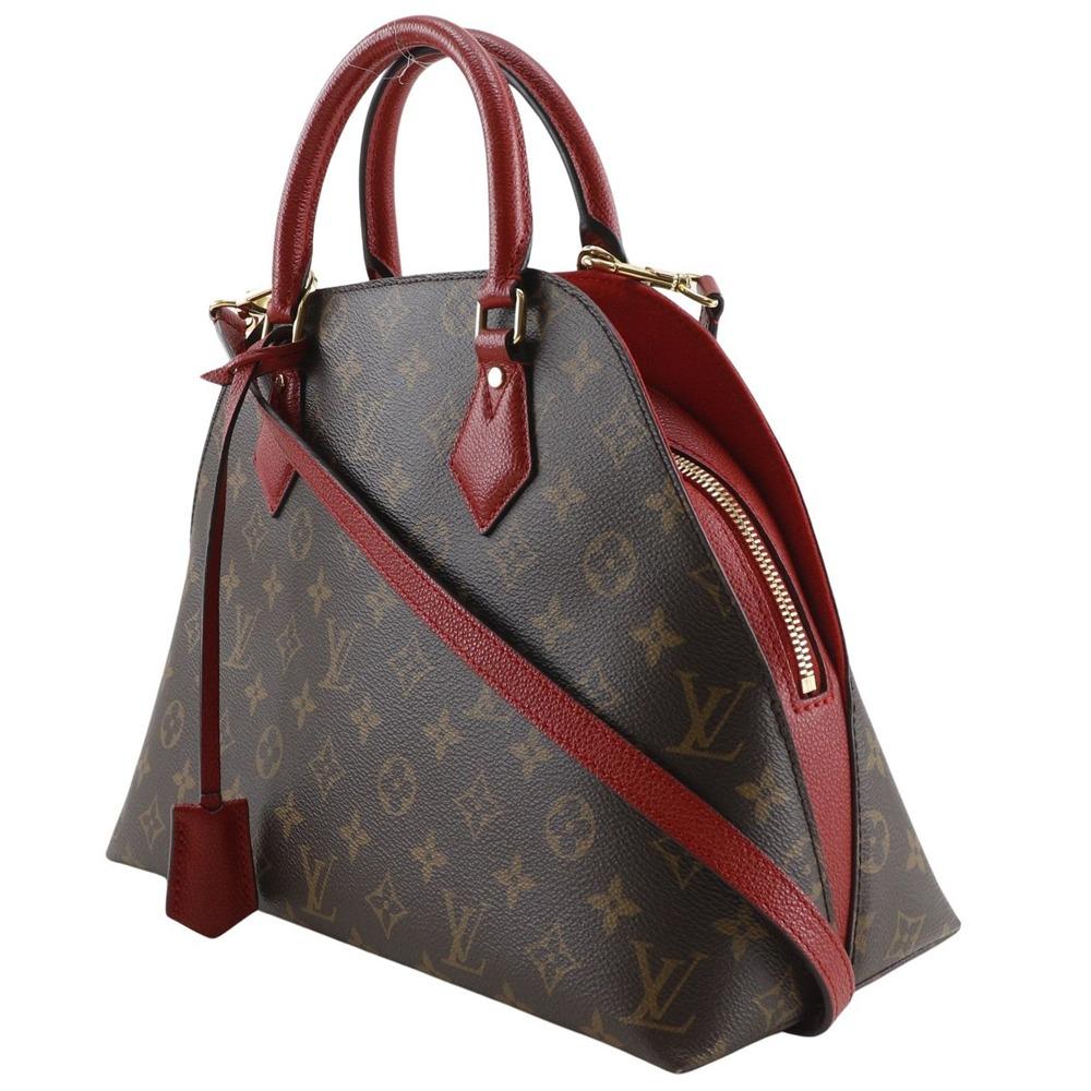 LOUIS VUITTON Almine toe bag Handbag M41779 2WAYShoulder Rouge Brown / red Monogram canvas Women Used