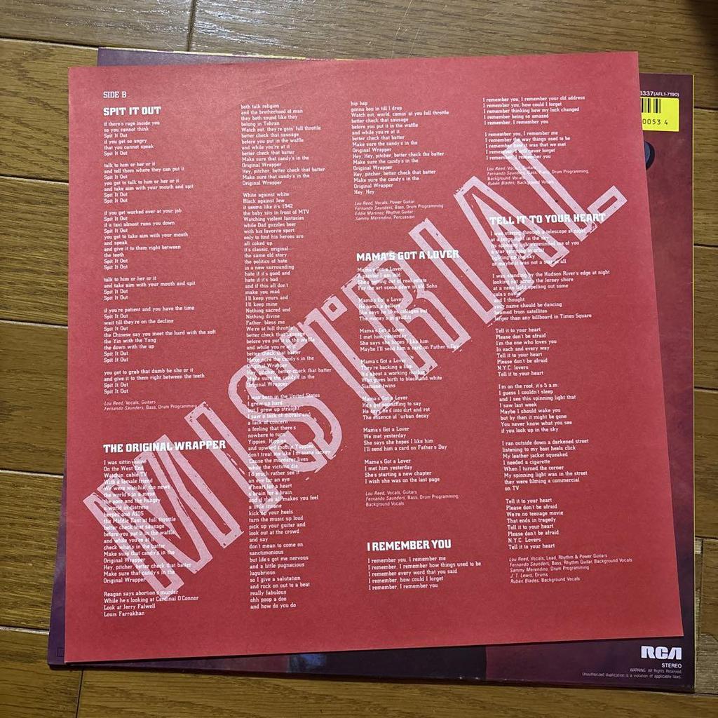 [USED] Lou Reed Mistrial Records