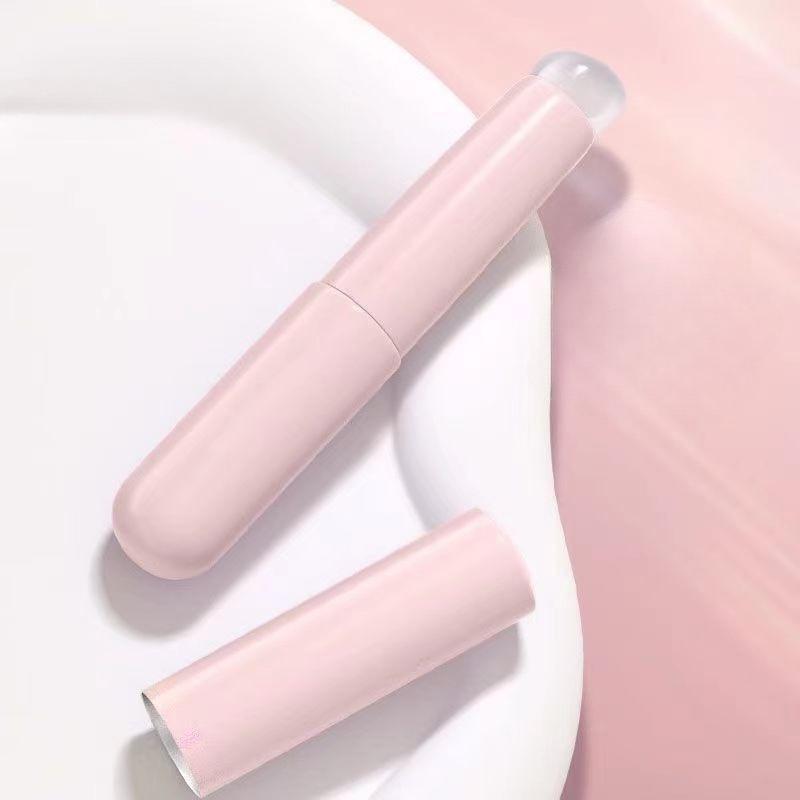 1PC Silicone Lip Brush With Cover Cap Concealer Brush Like Fingertips Q Soft Lipstick Makeup Brushes Round Head No Broken