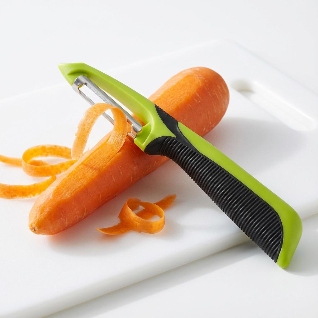 Stainless Steel Multi-Purpose Vegetable Peeler, Sharp Blade. 18x3cm, Ergonomic Handle, Easy to Clean, Durable