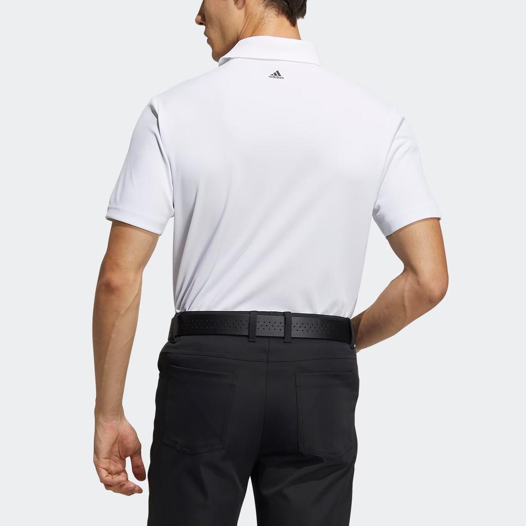 Adidas SS Minimalistisk Pullover Allsidig Kortermet Poloskjorte Menn Poloskjorter Hvit GM3708