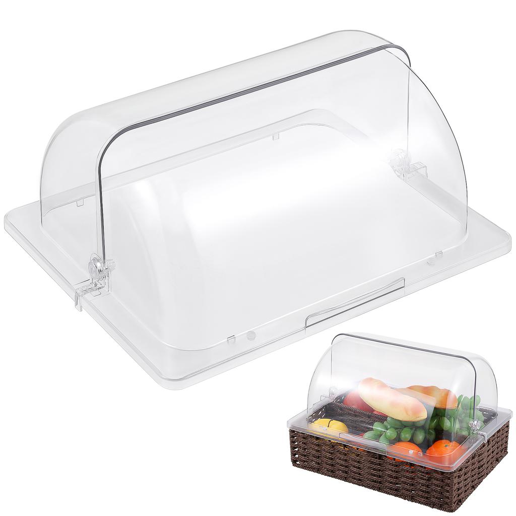 Dessert Sample Case Food Display Acrylic Tray Dust Cover Cake Pastry Showcase Snack