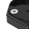 Foot Side Stand Extension Pad Stable CNC Aluminium Alloy Enlarger Support Pad for Motorcycle Black