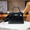 Source Kelly Box22 Bag Of First-Layer Cowhide With Two Full Leather Shoulder Straps, Single Shoulder Crossbody Pendant