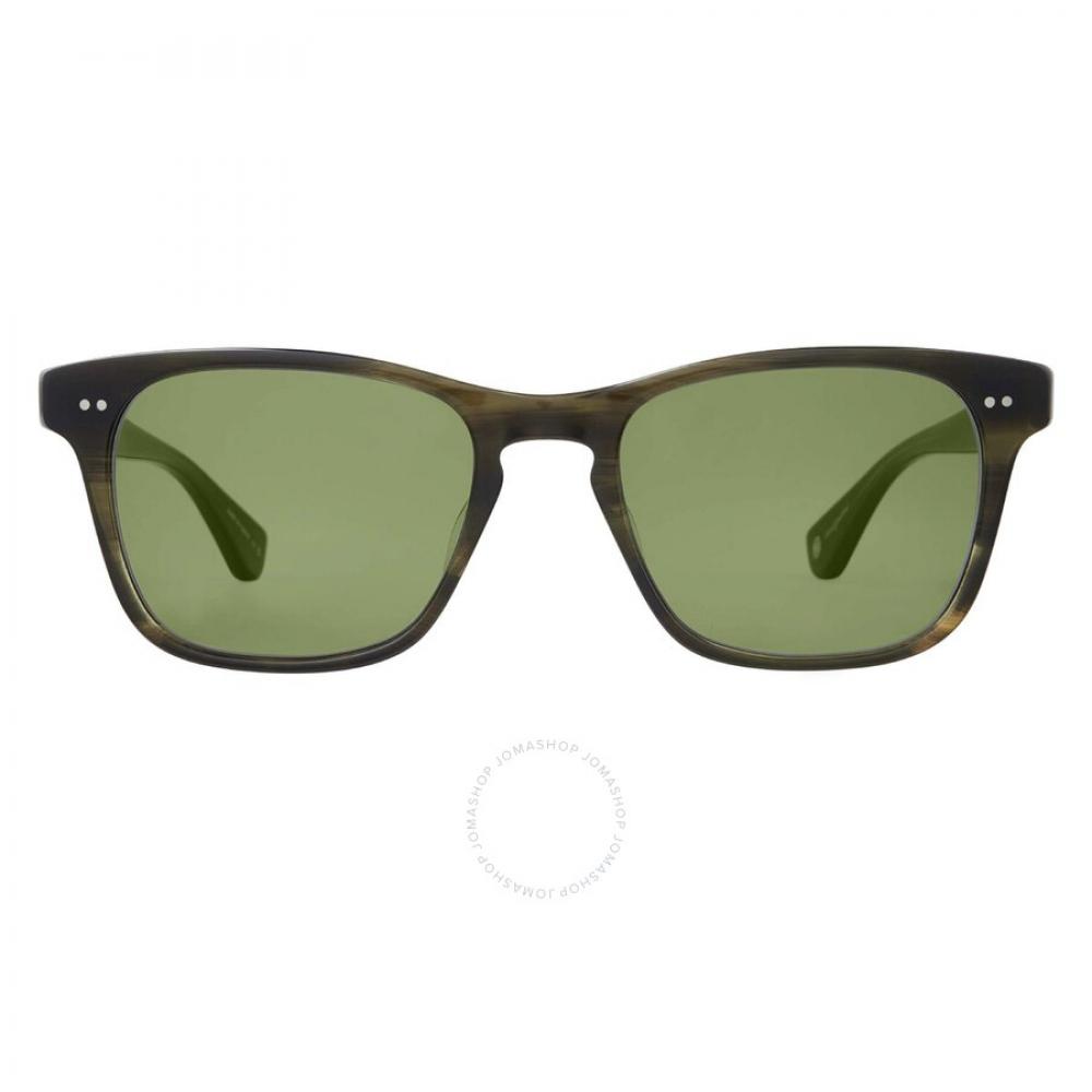 

Garrett Leight Torrey Sun Green Square Unisex Sunglasses 2148 Dgfr Grn 51
