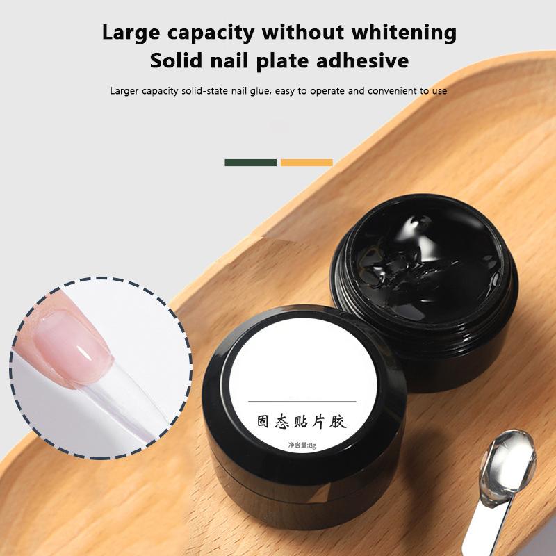 8G Soft Nail Tips Gel For Press On False Nails Solid Sticker Adhesive Nail Gel Uv Bond  Fake Tips Extension Nail Glue