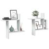 Vidaxl Wall Shelves, 2 Pcs, White, 50X12X50 Cm