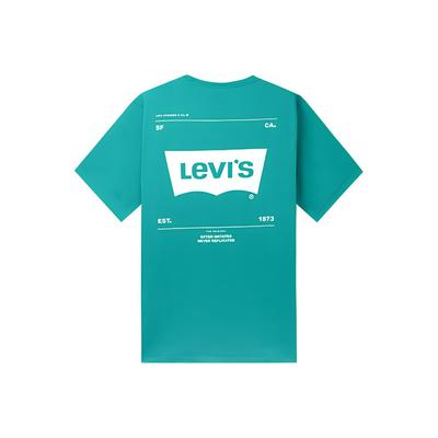 Levis Printed Casual Crew Neck Regular T-Shirt Men Tops Green 22489-0445