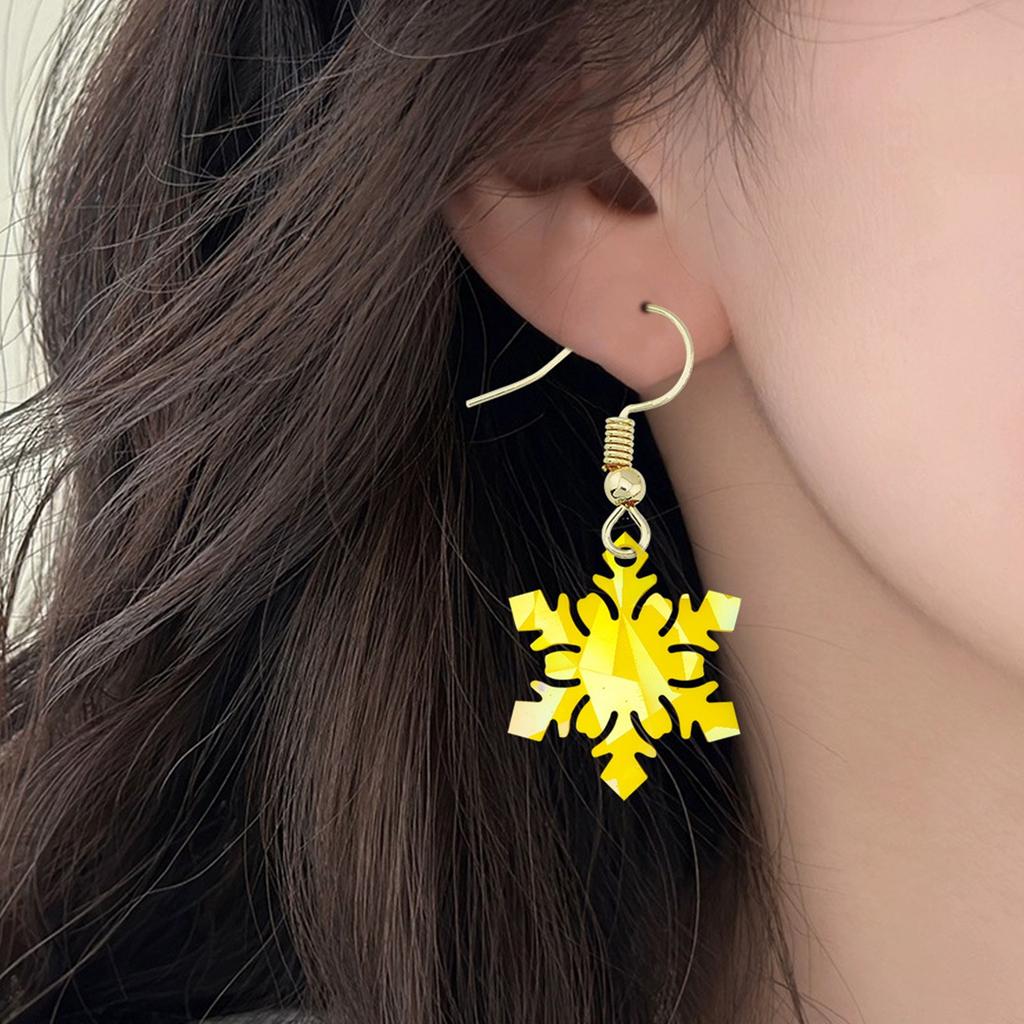 Silicone Mold Holographic Snowflake Pendants Resin Molds Unique Christmas Tree Charm Epoxy Mold DIY Festive Ornaments