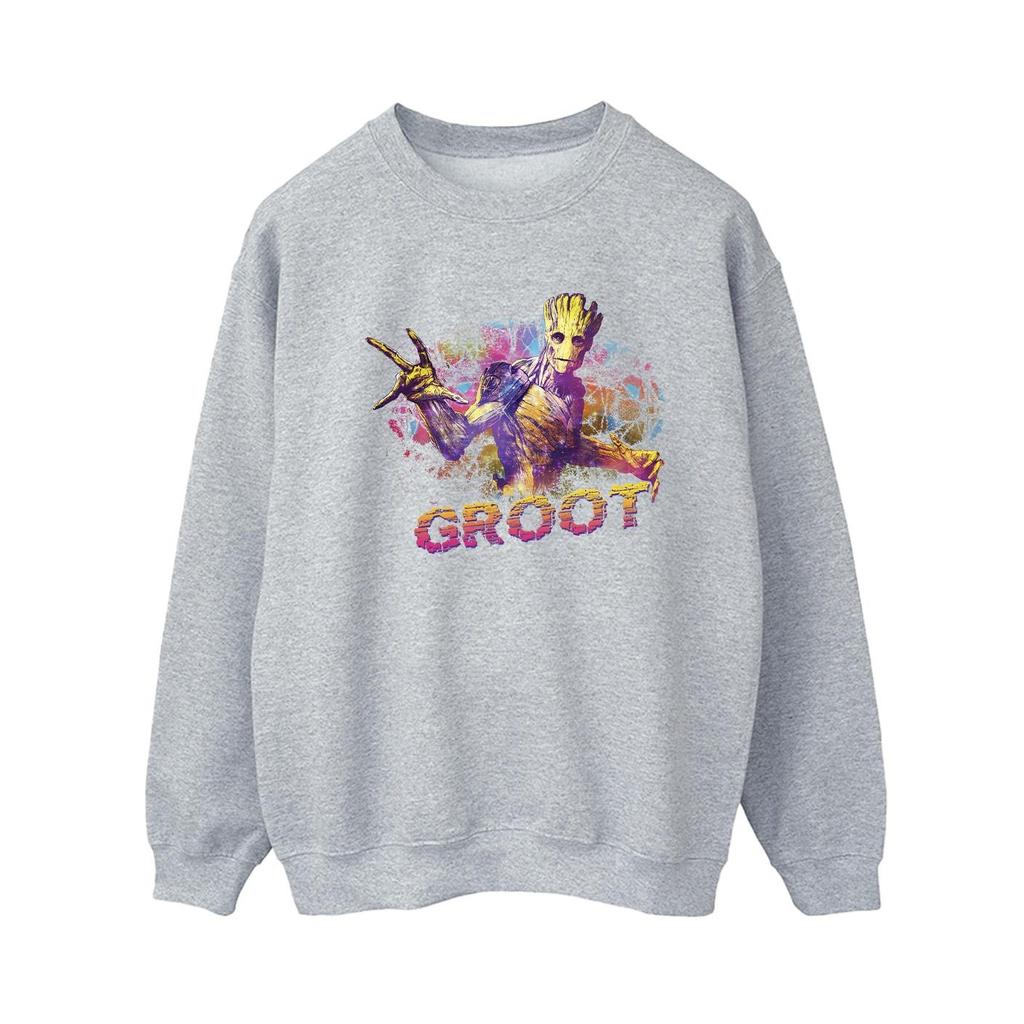 Marvel Damska/damska bluza Strażnicy Galaktyki Abstrakcyjny Groot