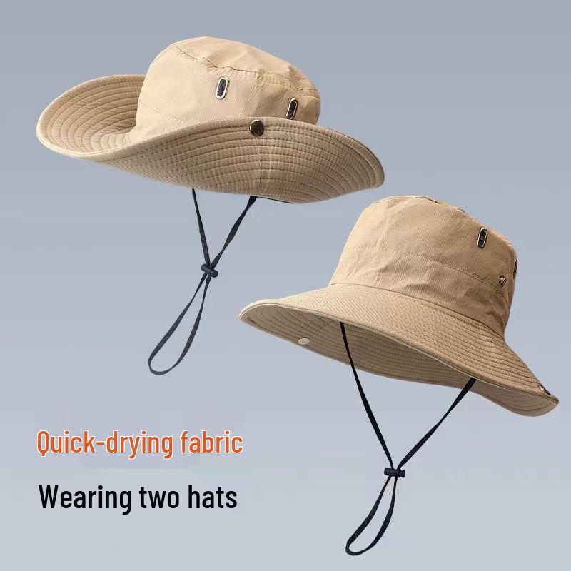 Western Cowboy Sun Hat: Women's Summer Outdoor Climbing, Hiking, Wide Brim Fishing & Camping Protection for Men & Women.