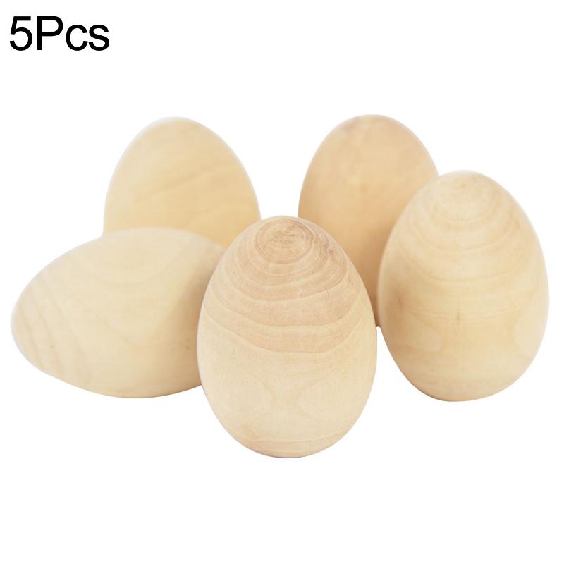 5Pcs Wooden Egg Cups Egg Holder Stand Tray DIY Wood Crafts Kids Gift Happy Easter Party Decoration for Home 2026