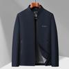 Men's Stand Collar Jacket - Spring/Autumn 2026 Business Casual for Middle-aged & Elderly