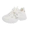 New dad shoes women's spring student sports running shoes casual shoes with heightened thick soles