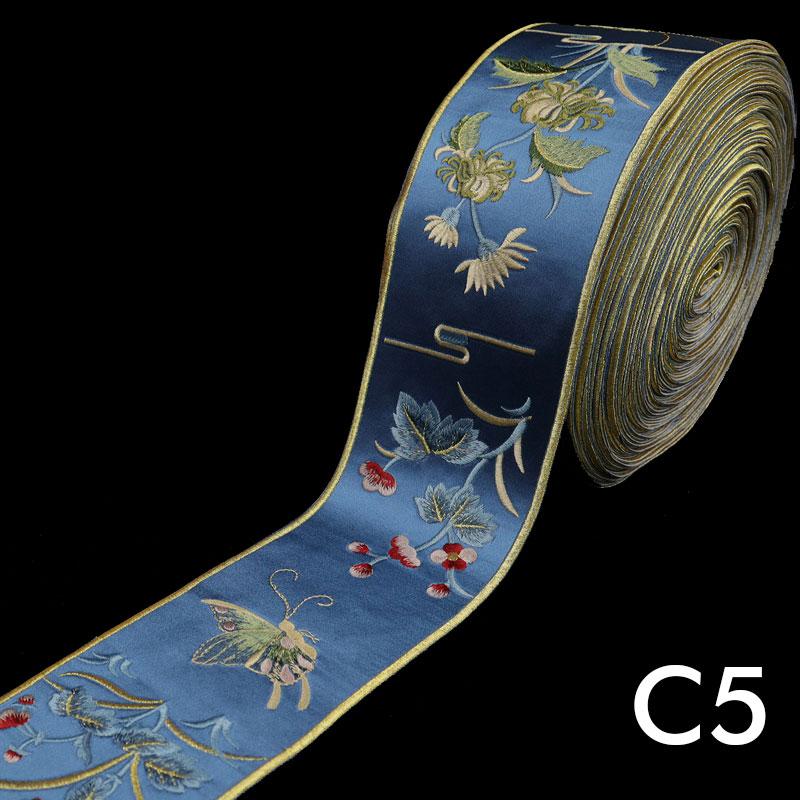 Chinese Embroidered Webbing Retro Embroidery Lace Trim For Diy Hanfu Costume  Cushion Curtain Decor Ribbon Accessories